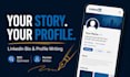 write your linkedin bio as a working journalist