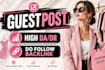 write and publish fashion guestpost seo backlinks