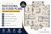 draw professional 2d floor plans for real estate listings