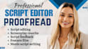 give notes, screenplay feedback, script coverage for film script, tv pilot