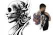 draw custom music tattoo illustration