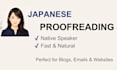 proofread and correct your japanese naturally
