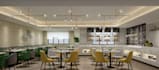 create restaurant interior, scenes 3d model, cozy dining space, neutral color