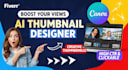 design eye catching ai youtube thumbnails