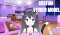 create custom high quality 3d vtuber model, vrchat avatar and vroid character