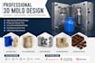 create 3d mold designs for silicone, slip casting, and injection molding