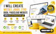create weebly jimdo zyro duda pagecloud website with SEO optimization
