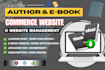 design author website, ebook website, book author website, ebook landing page