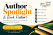 create a professional author spotlight, and book feature for you and your book