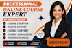 create course creation, course content, online course, and course curriculum