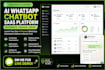 develop whatsapp cloud API chatbot, ai workflow automation and CRM app langchain