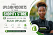 upload products to your shopify store manually or via CSV bulk upload