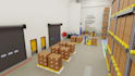 create 3d industrial factory workflow animation, logistics animation