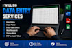 do accurate data entry, data collection, copy pest, excel and web research