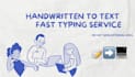 type your handwritten notes into a digital document