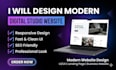 design a modern digital studio website