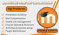 install customize moodle lms website online elearning website upload course quiz