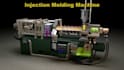 create 3d injection mold exploded view and molding animation
