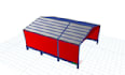 do structural design 4 peb steel and rcc building with etabs