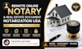 do remote online notary and real estate document notarization USA
