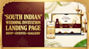 design a beautiful wedding invitation website with rsvp