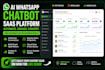 build whatsapp cloud API saas chatbot for customer support, sales and orders