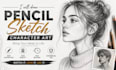 create pencil sketch character art