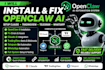 install open claw setup claude ai tradingview  telegram whatsapp openclaw ai fix
