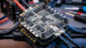 design fpv racing esc 4 in 1 60a and stm32 flight controller pcb stack