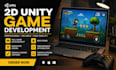 develop high quality unity 2d, unity 3d game art design, unity game development