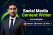 provide daily social media writing for your business