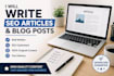write arabic and english SEO articles