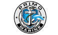 design powerful monogram primo marine logo