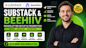 setup substack newsletter beehive substack promotion organic substack subscriber