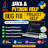 fix your java and python bugs and explain the solution clearly