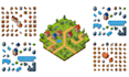 create isometric tileset tilemap isometric game map assets pixel isometric tiles