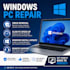 setup office 365, remove virus, speed up, windows  computer issues for business