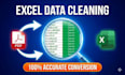 clean excel data and convert PDF to spreadsheet accurately