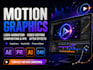 create motion graphics 2d 3d animation explainer video editing logo animation