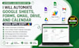 automate google sheets, forms, gmail, drive, and calendar using apps script