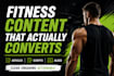 write engaging fitness and fat loss content