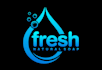 create a clean and minimal cleaning service logo
