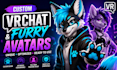 vr chat avter vrchat model vr character vtuber rig avater commision vrchat