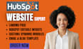 develop custom hubspot website landing page and editable modules hubspot cms