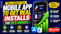 mobile app promotion gain real users increase IOS app install game app promotion