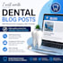 write dental blog posts