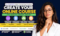 create ai online course content course curriculum, elearning course travel guide