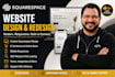 build squarespace website that converts, design, redesign squarespace website