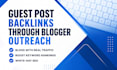 do SEO guest posts on real websites through blogger outreach