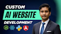 develop ai website, ai chatbot, ai web application, ai apps
